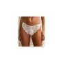 White Heart Lace Sparkly Thong