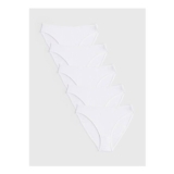 White High Leg Cotton Knickers 5 Pack – Size 20