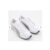 White & Light Grey Leather Sprint Trainers