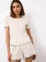 White Pointelle Shortie Pyjamas Sizes XS – XL Free C&C
