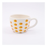 White Pumpkin Mug – Ceramic, 9cm