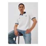 White Scotland Football Polo Shirt