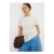 White Short Sleeve Drape T-Shirt