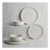 White Stacking 12 Piece Dinner Set