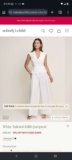 White Tailored Edith Jumpsuit – 15% off w/Code