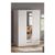 White Vida Designs Denver 3-Door Mirrored Wardrobe
