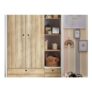 White/Wood Effect Parker Kids Wardrobe