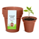 Whitefurze 12.7cm Garden Pot Terracotta Set of 5