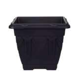 Whitefurze Venetian Square Planter 30cm Black or Terracotta