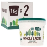 Whole Earth Original Crunchy 1 Kg Pack of, Peanut Butter, 2000 gram, (Pack of 2) – £9.35 S&S (£4.68/kg)