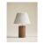 Wicker Scalloped Table Lamp