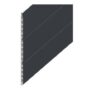 Wickes PVCu Anthracite Grey Hollow Soffit Board – 300mm X 9mm X 3m