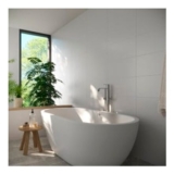 Wickes White Satin Ceramic Wall Tile – 600 X 300mm