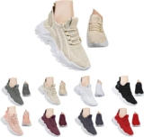 Wide Fit Trainers Orthopedic for Women Lightweight Breathable Running Shoes with Arch Support Comfortable Sneakers Non-Slip Casual Sport Shoes for Jogging Outdoor Gym Tennis