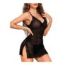 Wiepux Sexy Lace Babydoll 2-Piece Set with G-String
