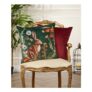 Wildflower Hare Embroidered Velvet Cushion