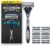 Wilkinson Sword Hydro 5 Mens Razor Handle, 9 Blade Refills 5 Blade Face or Body Razors for Men, Dual Lubrication, Moisturising Gel Formula, Soothing Aloe Vera, Flip Trimmer Shaver Head