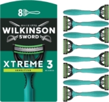 Wilkinson Sword Xtreme 3 Sensitive Mens Disposable Razors, 8 Pack