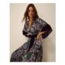 Willow Floral Print Midi Dress – Green