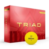 Wilson Triad Golf Balls Yellow, Pack of 12 – Sold by STOCS UK