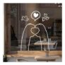 Window Cling Decals: Static, Reusable Fall Design, Hand & Heart