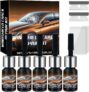 Windscreen Chip Repair Kit,Professional DIY Glass Crack Fix Tool,Automotive Resin Solution for Bullseye, Star Breaks, & Half-Moon Damage (Black)