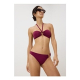 Wine Halter Neck Bandeau Bikini Top 18