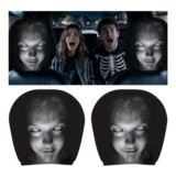Winnsell 2-Piece Ghost Face Headrest Covers, Halloween Car Decor