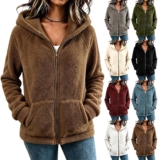 Winter Coats For Women Uk Fleece Jacket Warm Jackets Fuzzy Teddy Hoodies