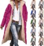 Winter Jackets For Women UK Fleece Lined Longline Parka Coat Quilted Jacket