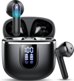 Wireless Earbuds, 2026 Bluetooth 5.4 Headphones In Ear with HiFi Stereo, 4 ENC Noise Cancelling Mics, 40H Wireless Earphone with Deep Bass, LED Display, IP7 Waterproof Bluetooth Earbuds, Fast Charging