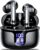 Wireless Earbuds Bluetooth 5.4 Headphones in Ear with 4 ENC Noise Cancelling Mic 2026 New Ear buds 42h Playtime HiFi Stereo Deep Bass Earphones IP6 Waterproof LED Display Bluetooth Earbuds USB-C Black