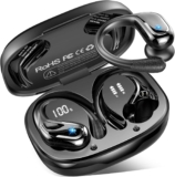 Wireless Earbuds Sport, 2026 Rulefiss 75Hrs Bluetooth 5.4 Headphones HiFi Stereo Ear Buds, 4 ENC Noise-Cancelling Mic, IP7 Waterproof Running Earphones with Earhook, USB-C, for Android iOS Gym Workout