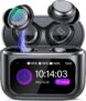 Wireless Earbuds with Smart Touch Screen, Bluetooth 5.4 Sleep Earbuds In Ear with ENC Noise Cancelling Mic, 48H Sleep Headphones with 5 EQ Modes, HiFi Stereo IP7 Waterproof Mini Ear Buds, Black