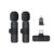 Wireless Lavalier Mic 2.4GHz, 2-Pack, Android/Samsung USB-C & Apple Lightning
