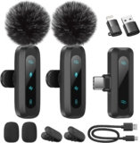 Wireless Lavalier Microphone for iPhone, iPad, Android Phone