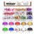 Wokape 200Pcs Rhinestone Stud Refills, 12mm, 10 Colors