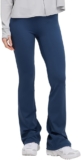 Women High Waist Bootleg Flare Pants Lightweight Yoga Pants Tummy Control Bootcut Leggings SLP5M392T