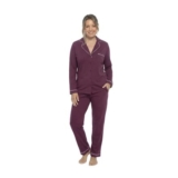 Women Jersey Cotton Button through Ladies Classic Pyjama Set