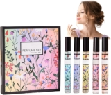 Women Perfume Gift Set,Perfume Sets for Women,Miniature Perfume Sets for Women,Perfume Long Lasting Fruity Scent,Travel Portable Perfume,Perfumes Mini Gift Sets,Gifts for Her,5PCS