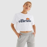 Womens Alberta Cropped Tee White (black also available) – Size 8-22