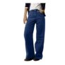Womens Baggy Jeans Wide Leg Denim Dark Blue 3XL