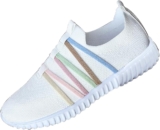 Womens Breathable Knit Slip-On Walking Shoes Comfortable Lightweight Casual Sneakers for Work Travel