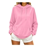 Womens Casual Loose-Fit Hoodies with Pockets UK plus Size