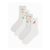 Womens Cocktail Print Ribbed Sport Ankle Socks 4 Pack 4-8