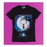 Womens Coraline Movie Poster Black Fitted T-Shirt