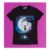 Womens Coraline Movie Poster Black Fitted T-Shirt
