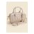 Womens Cream Quilted Bowler Bag