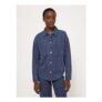 Womens Dark Wash Denim Striped Shacket – Large Only