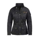 Womens Diamond Quilted Wind Resistant Long Sleeve Slim Fit Quilted Jacket